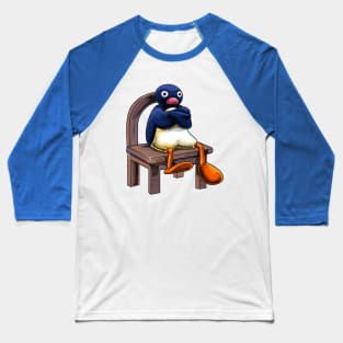 Angry Penguin Meme Baseball T-Shirt